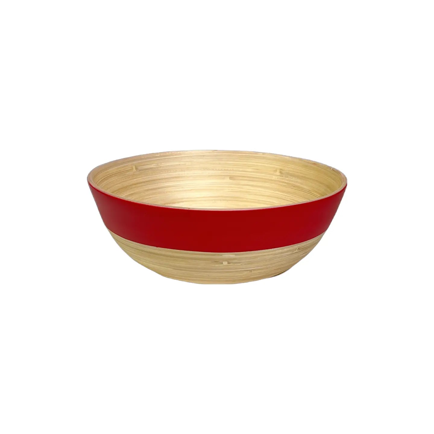 Matte Two-Tone Bamboo Bowls, 7" D x 3" H