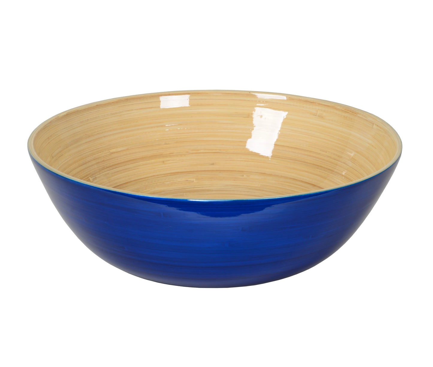 Lacquered Bamboo Bowls, 11.7" D x 3.9" H