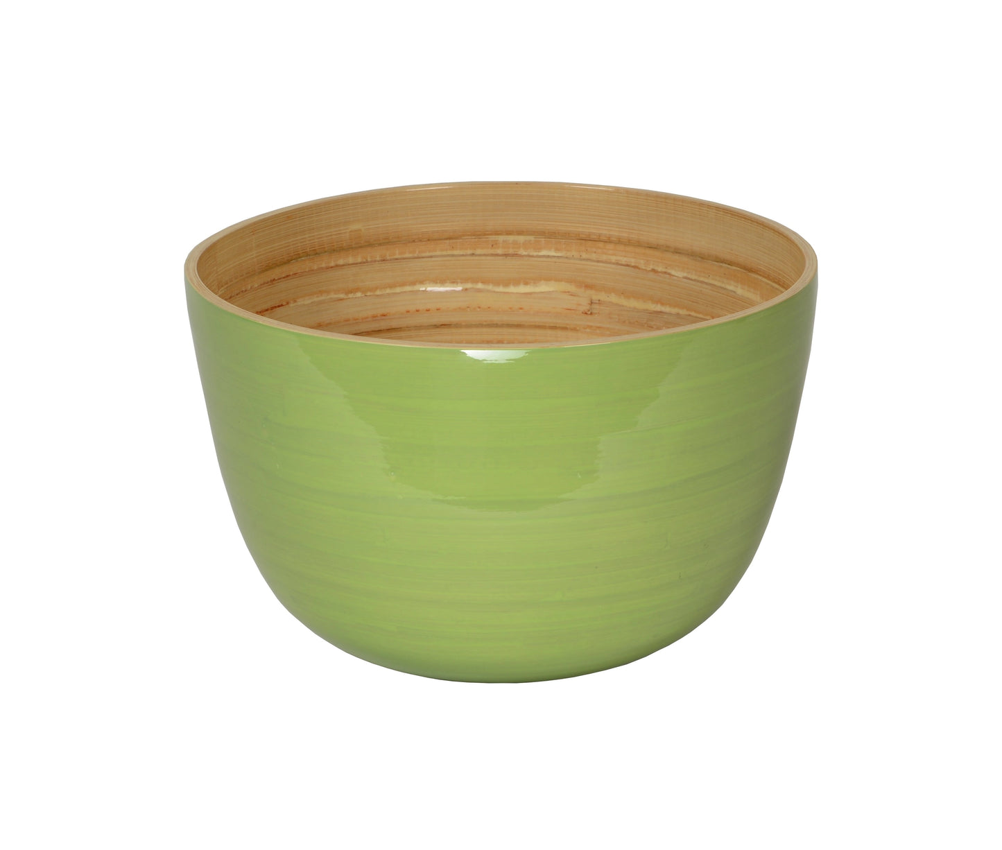 Lacquered Bamboo Bowls, 8.6" D x 5.5" H