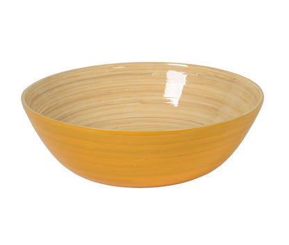 Lacquered Bamboo Bowls, 11.7" D x 3.9" H