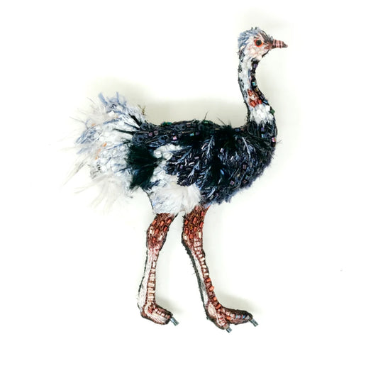 Dhruti & Seema Bawa, Common Ostrich Brooch Pin