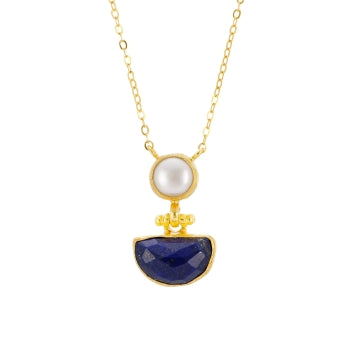 Matthias Dorbath, Lapis Lazuli & Pearl Necklace