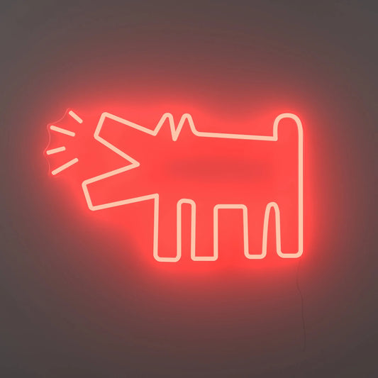 Keith Haring, Barking Dog Neon Sign