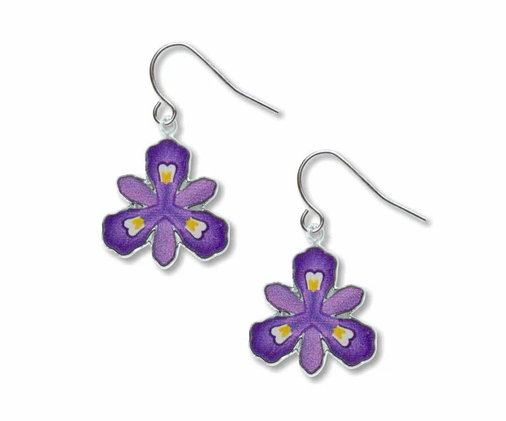 David Howell, Crested Dwarf Iris Earrings