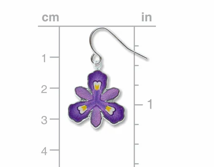 David Howell, Crested Dwarf Iris Earrings