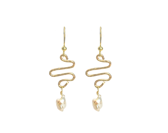 Sue Klein, Twisted Gold Earrings