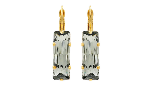 Aristotelis Zoupas, Baguette Crystal Earrings