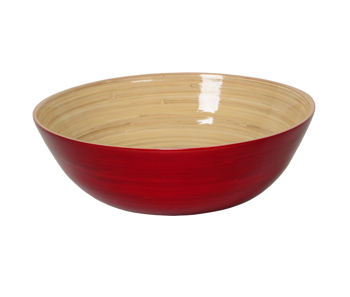 Lacquered Bamboo Bowls, 11.7" D x 3.9" H