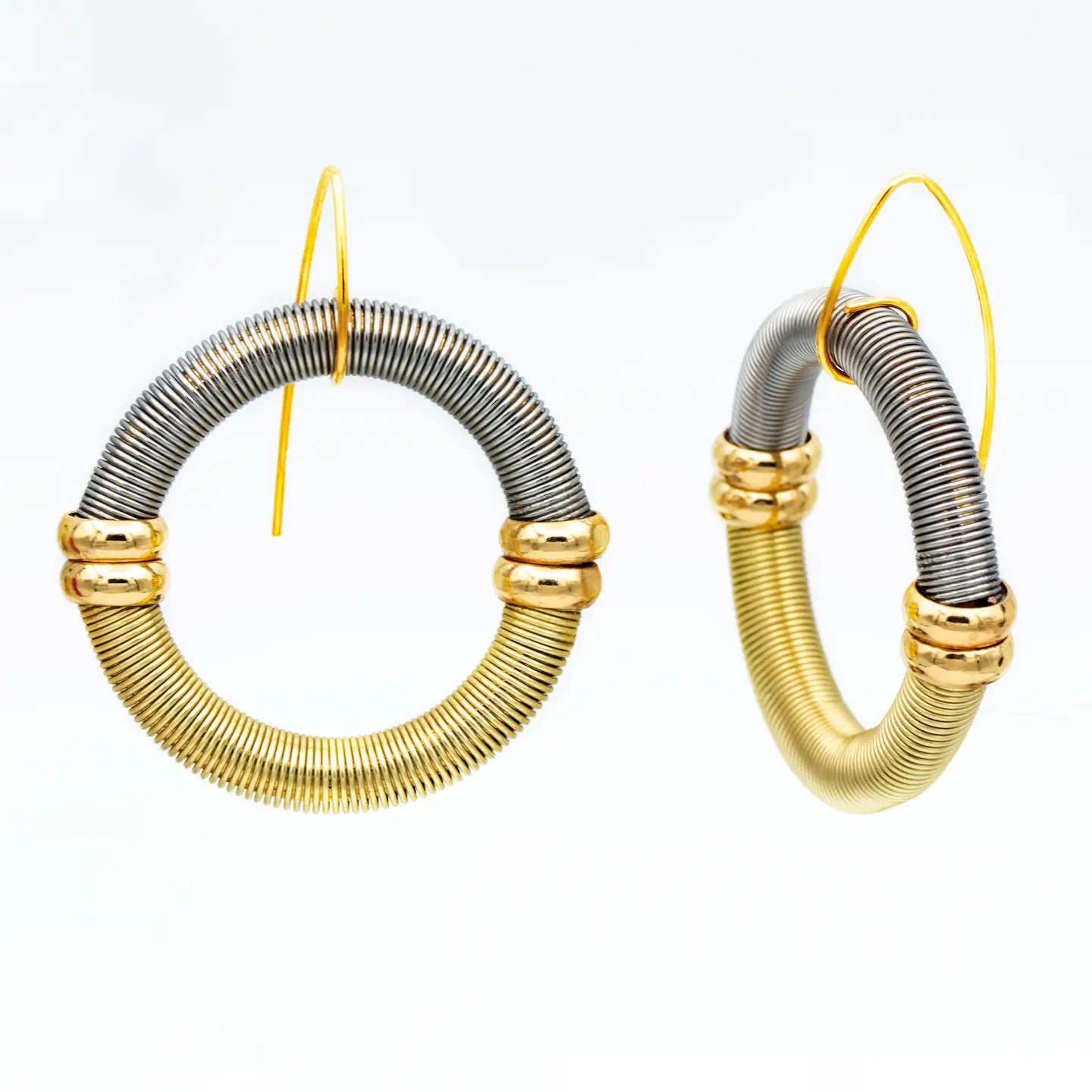 Lorraine Sayer, Circle Piano Wire Earrings