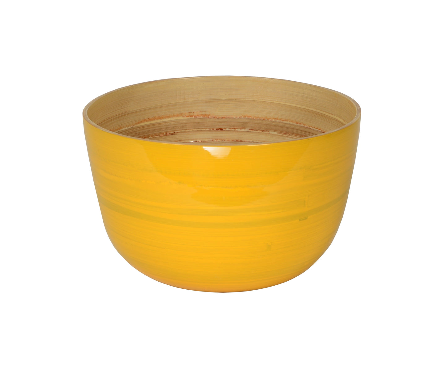 Lacquered Bamboo Bowls, 8.6" D x 5.5" H