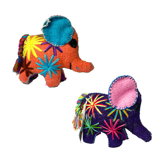 Stuffed Animal, Recycled Wool - Elephant