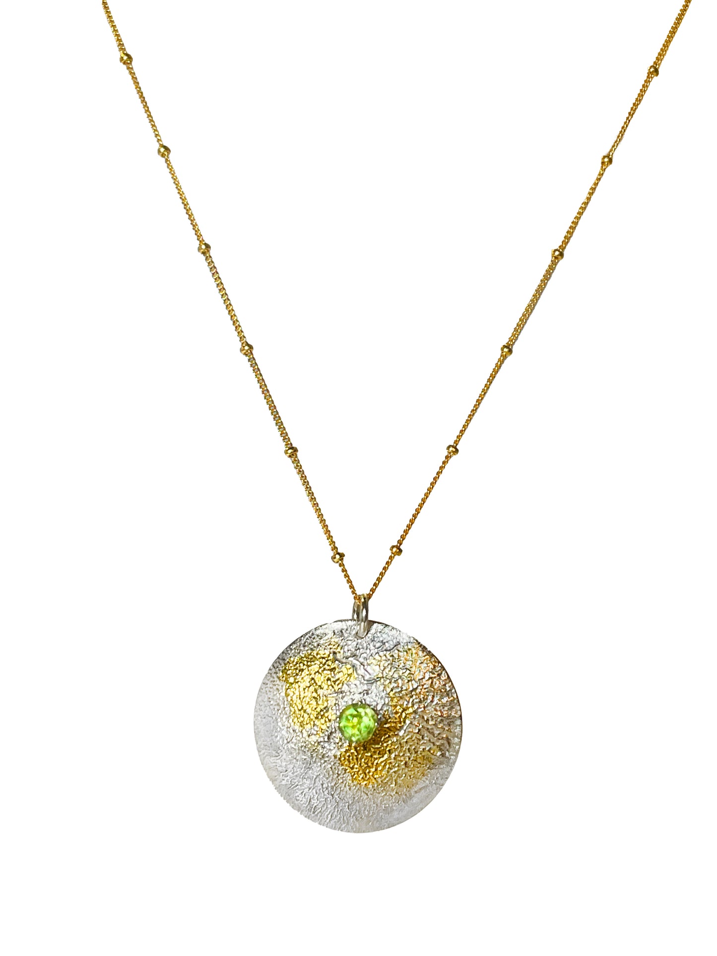 Sue Klein, Keum-Boo Necklace with Peridot