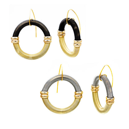 Lorraine Sayer, Circle Piano Wire Earrings