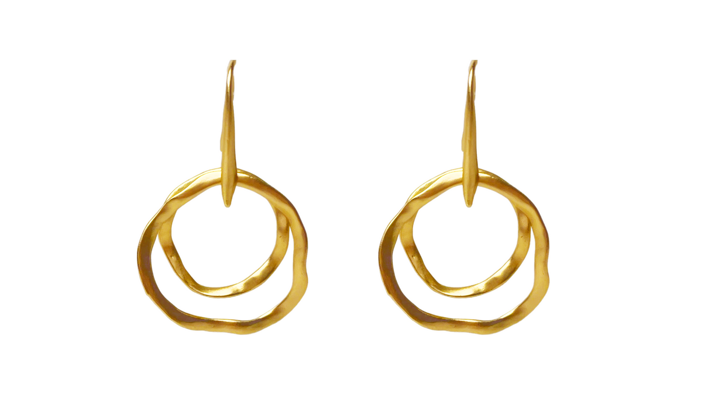 Sue Klein, Double Gold Hoop Earrings