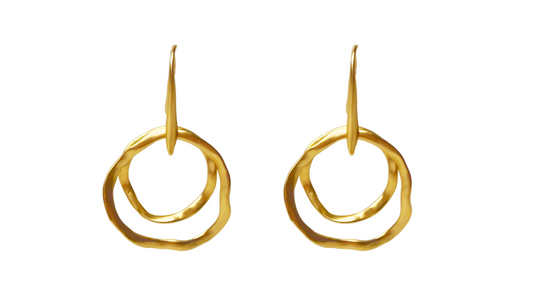 Sue Klein, Double Gold Hoop Earrings