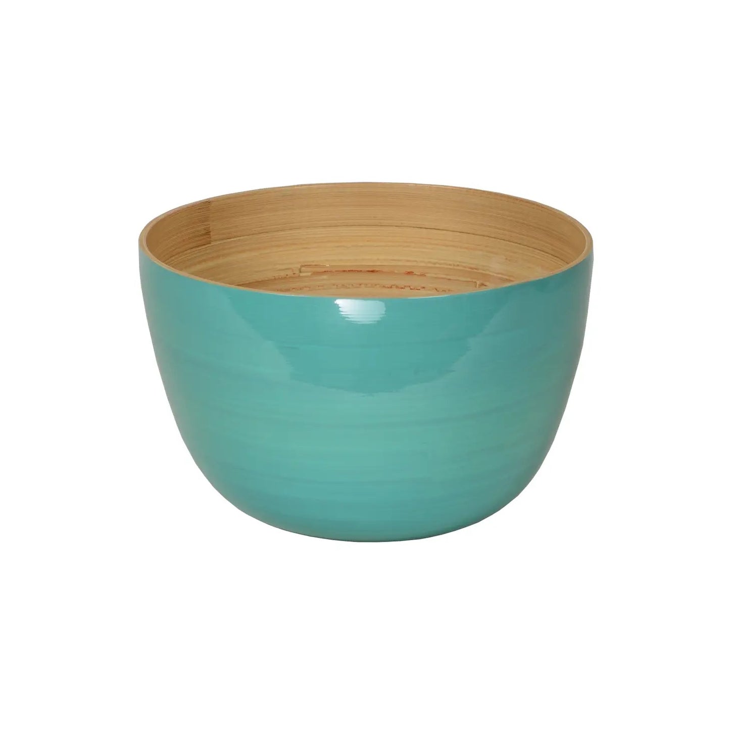 Lacquered Bamboo Bowls, 8.6" D x 5.5" H