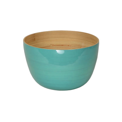 Lacquered Bamboo Bowls, 8.6" D x 5.5" H