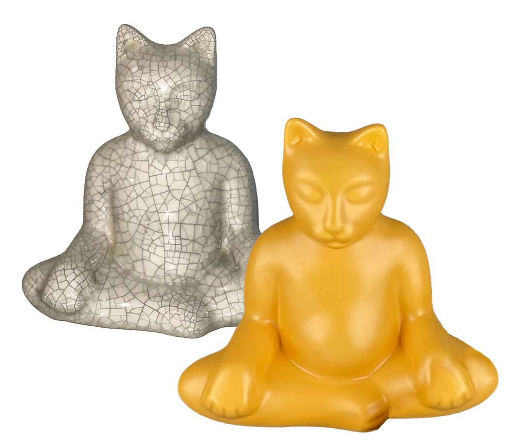 Gary Steinborn, Ceramic Medium Buddha Cats