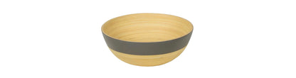 Matte Two-Tone Bamboo Bowls, 7" D x 3" H